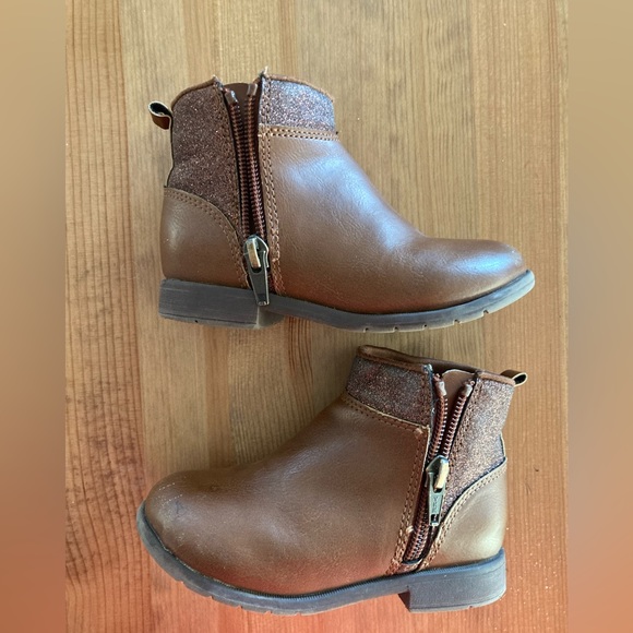 Stride Rite Lucy Boot 7.5T toddler girl in Mauve/Brown - Picture 9 of 14